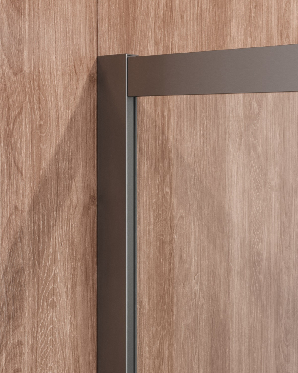 Душевой уголок Cezares MOLVENO-R-1-90-C-GM-IV, 90х90х195, профиль оружейная сталь, прозрачное стекло