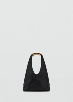 Сумка с короткой металлической ручкой