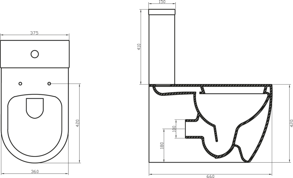 Унитаз-компакт BelBagno Marino BB105CPR