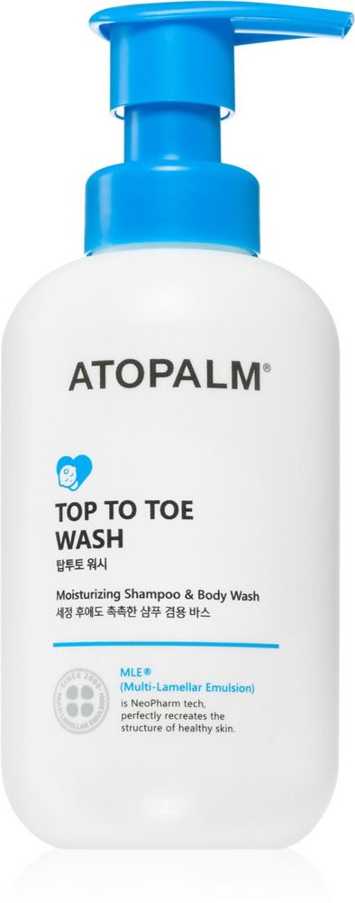 ATOPALM гель для мытья тела и волос для чувствительной кожи MLE