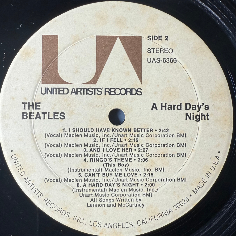 The Beatles ‎– A Hard Day's Night (США 1971г.)