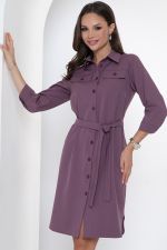 Платье-рубашка Сидни (офис, вайолет) Diolche
