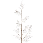 Ветка декоративная «Сияющие листья» 65 см, Золото