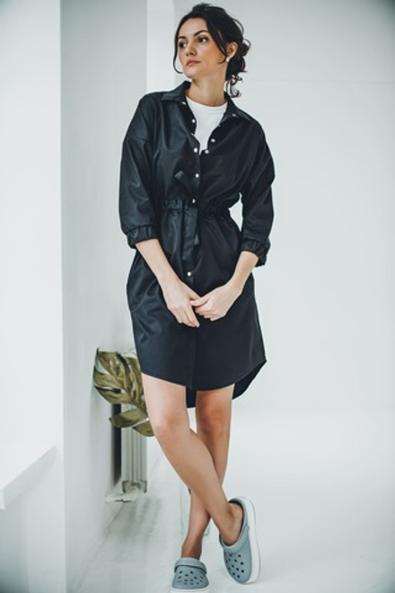 Халат женский м182 toray стретч черный55