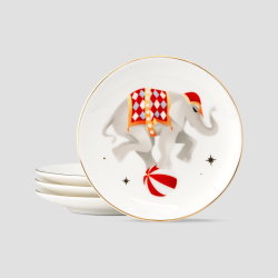 Набор из 4 блюд для закусок Farforite «Цирковое представление» в подарочной коробке