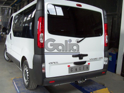 Фаркоп оцинкованный Galia N048A для Nissan Primastar 2002-2014, Opel Vivaro 2002-2014, Renault Trafic 2002-2014(паспорт и сертификат в комплекте)(без электрики)