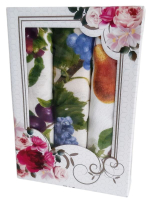 Набор из 3-х полотенец в подарочной упаковке, 100% хлопок, Россия.