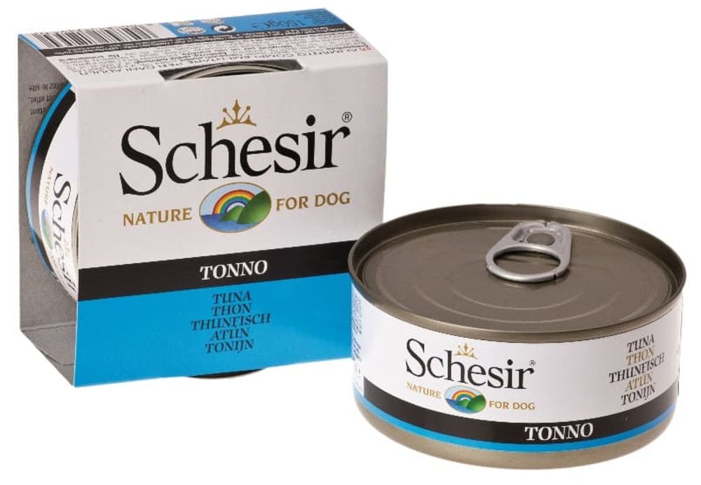 Schesir консервы для собак ТУНЕЦ 150гр