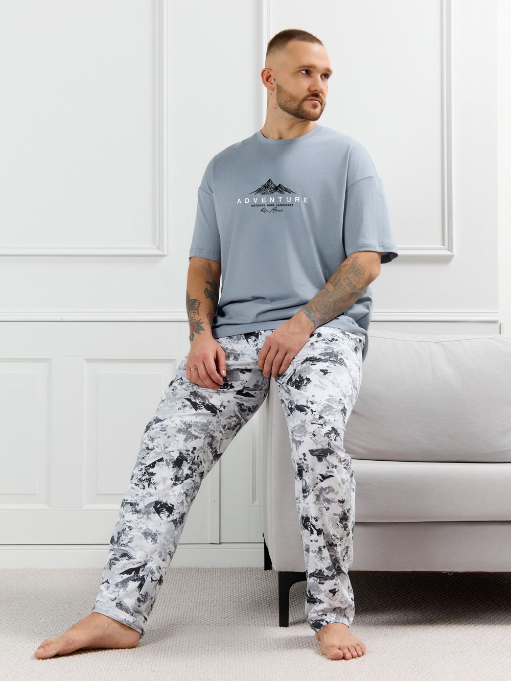 Костюм мужской Олимп-3 Виотекс СЕРЫЙ