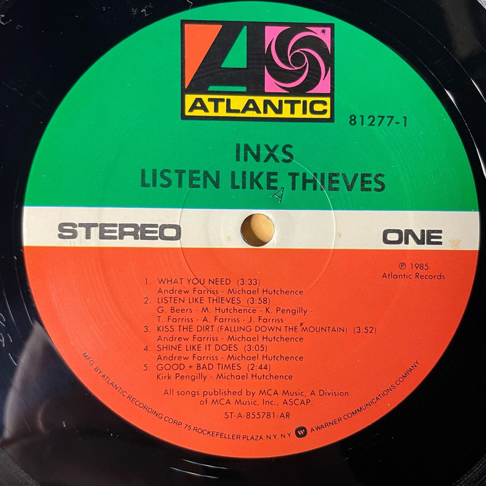 Винтажная виниловая пластинка LP INXS Listen Like Thieves (USA 1985)