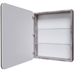 Шкаф-зеркало GROSSMAN ТАЛИС-80 см левый бетон пайн