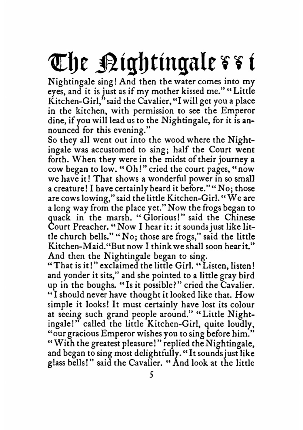 The nightingale | Ганс Христиан Андерсен; H. W. Dulcken