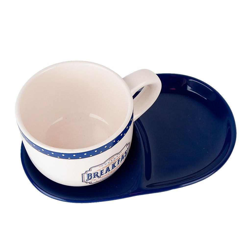 Набор для завтрака: чашка и блюдце " " 23х15х10,5см v=500мл (подарочная упаковка)