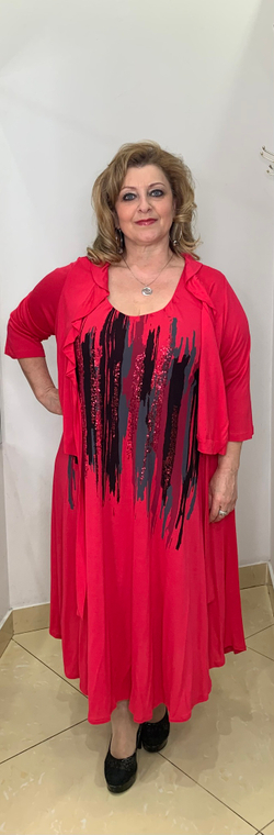 Малиновая немецкая двойка - сарафан + болеро