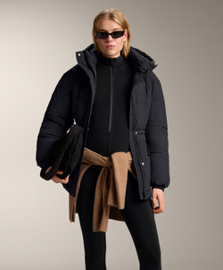 Oysho Теплый длинный комбинезон, черный