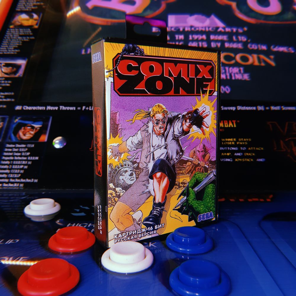 Картридж Comix Zone (SEGA, русская версия)