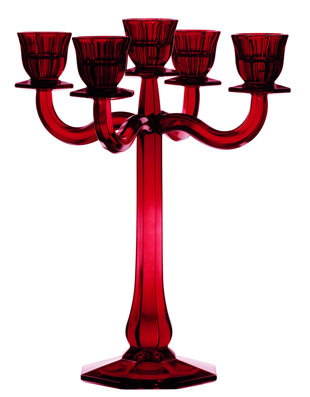 Подсвечник-канделябр 5 свечей Nachtmann Ravello красный Германия