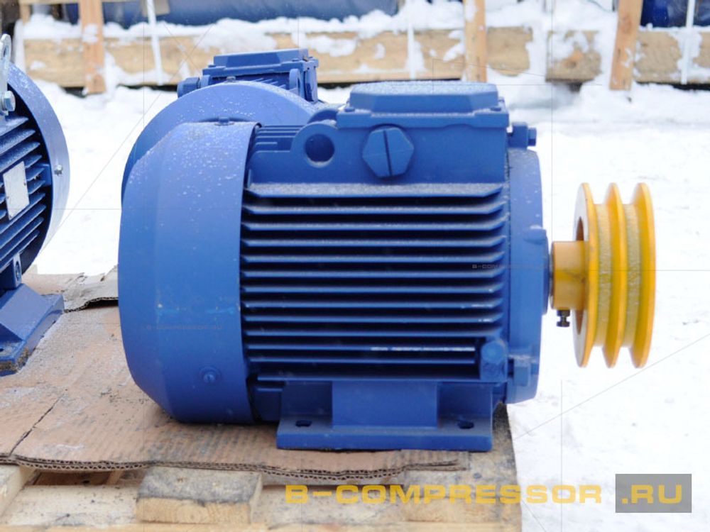 Электродвигатель со шкивом К24 фото
