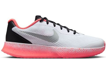 Мужские кроссовки теннисные Nike Vapor Lite 3 HC Premium - white/hot lava/wolf grey/black