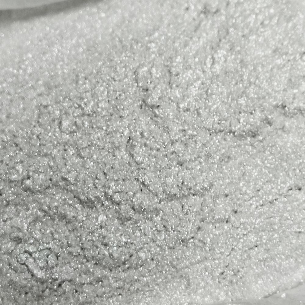 Пигмент 8736 - Серебреный жемчуг мерцающий блеск 200 - универсальный