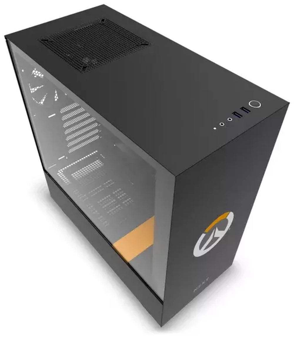 Корпус NZXT H500 Overwatch Window Mini-ITX, Micro-ATX, ATX Black/Orange (CA-H500B-OW) RTL