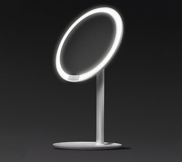 Зеркало косметическое настольное Xiaomi Amiro Lux High Color (AML004W) с подсветкой
