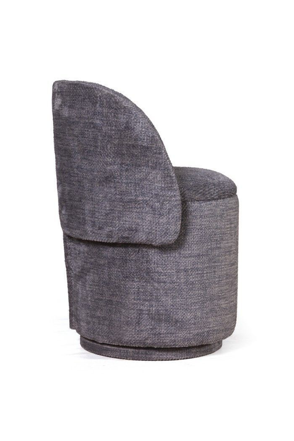 Пуф с кручением Bubble, микромех Rozy dark grey