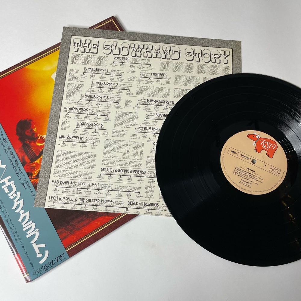Винтажная виниловая пластинка LP Eric Clapton Backless (Japan 1986) (Obi) Walk Out In The Rain