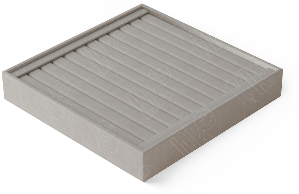 Дисплей 2 серии/приподнятое дно с прорезями для бирок/для колец/серег/валики