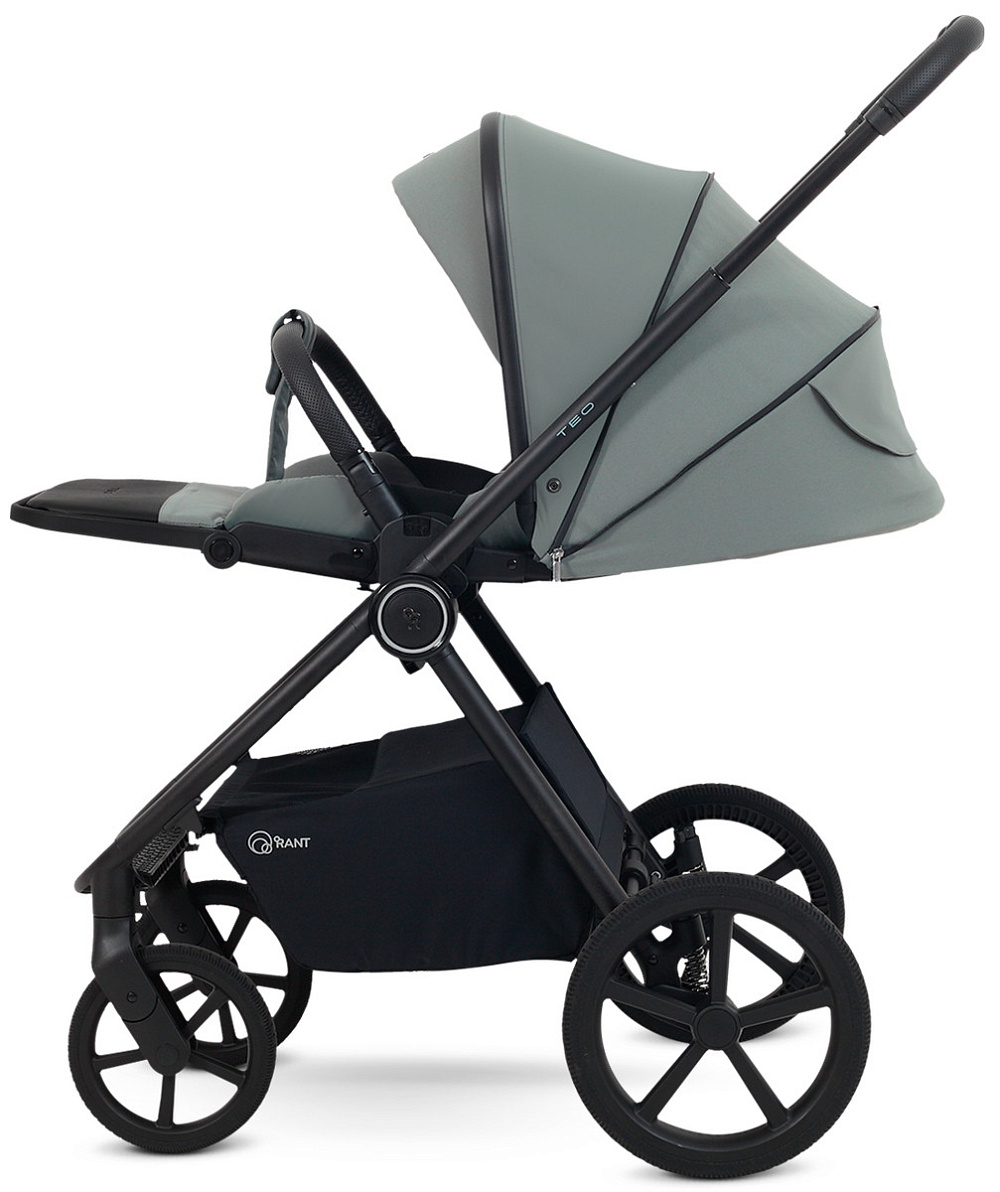 Детская коляска Rant Teo Soft 3 в 1 с автокреслом Aster Zero Olive Olive