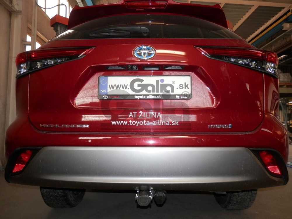 Фаркоп оцинкованный Galia T077C для TOYOTA HIGHLANDER 2019-(паспорт и сертификат в комплекте)(без электрики)