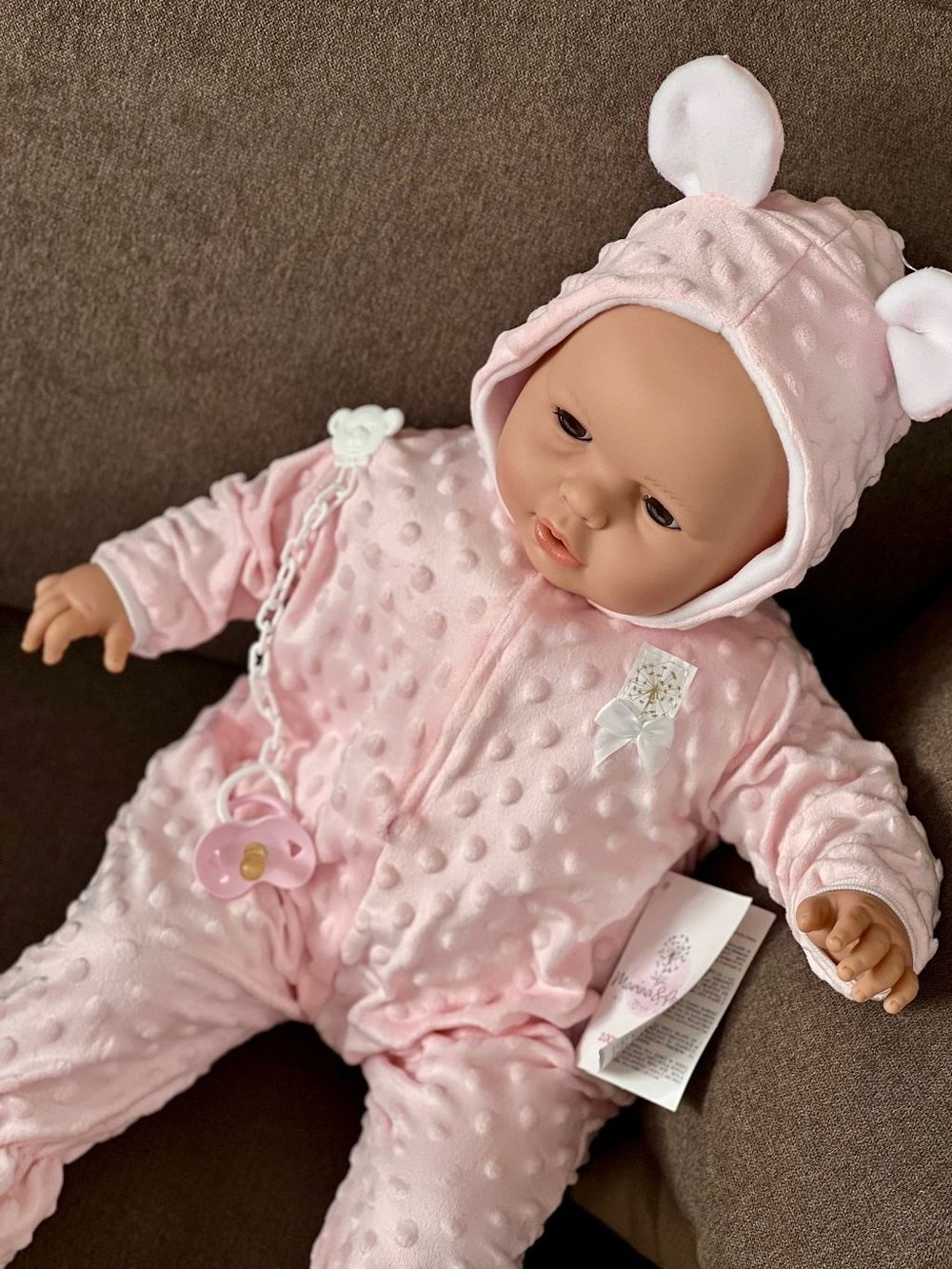 Кукла Реборн Marina and Pau 63cм Paula мягконабивная (M1700K)