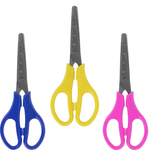 Ножницы 13см. с линейкой, цвет ассорти, карт.уп с европодв. (ЮНЛАНДИЯ)