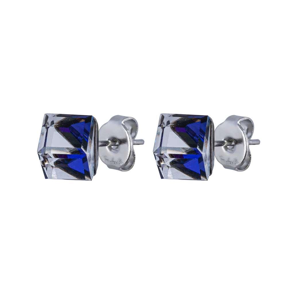 Серьги пусеты Fiore Luna Crystal Blue SWE0127/2 B S