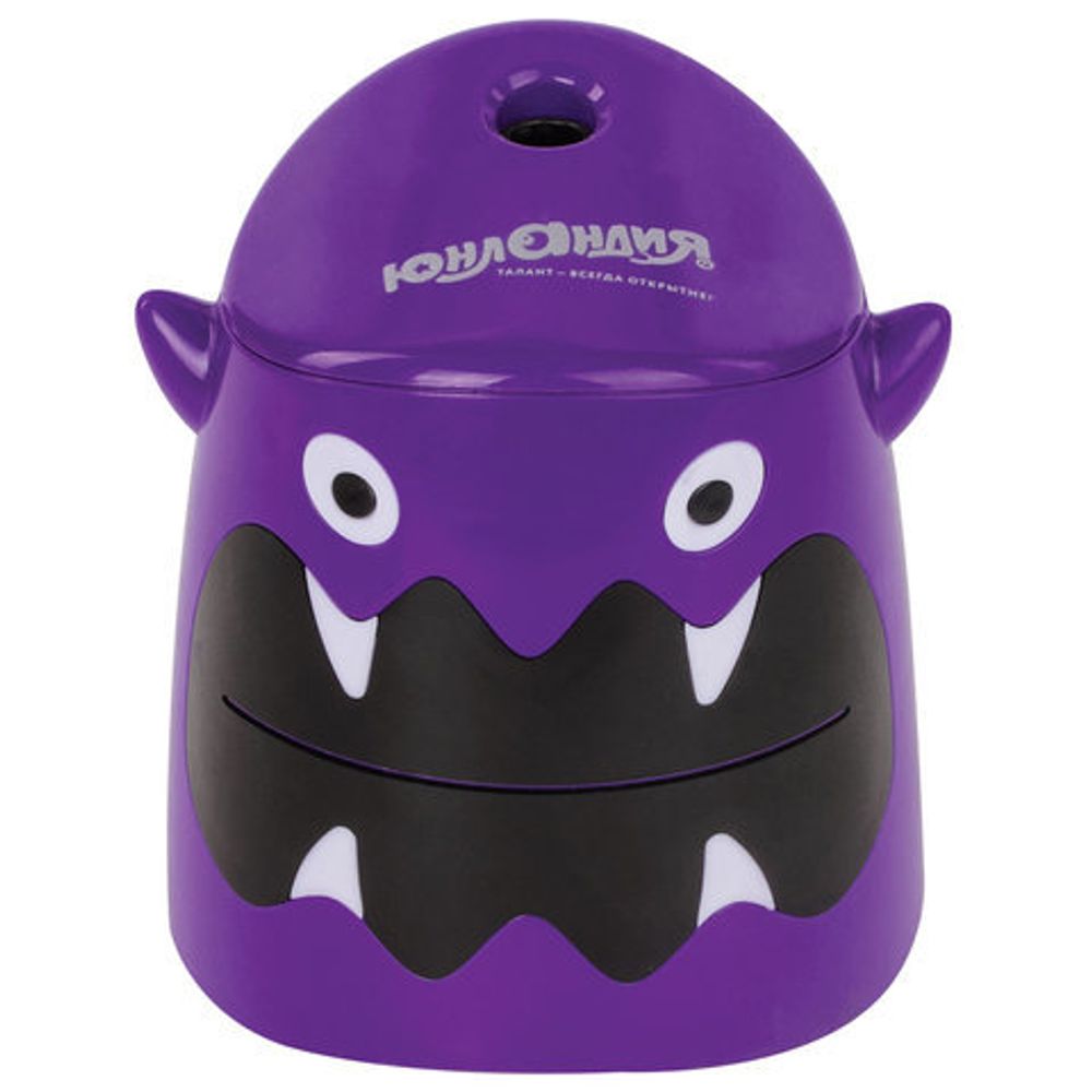 Точилка электрическая ЮНЛАНДИЯ "Монстрик", питание от 4 батареек АА, дополнительное сменное лезвие, 228428