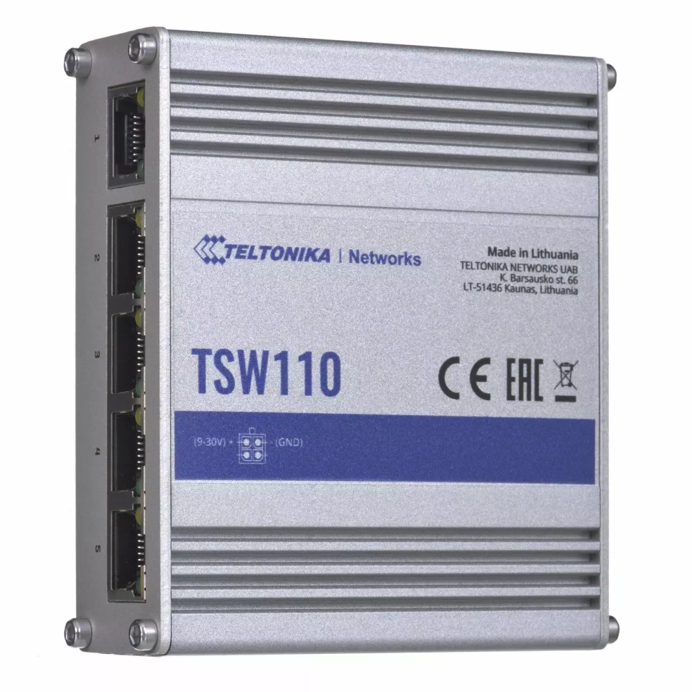 Маршрутизатор TELTONIKA TSW110 PoE+Switch (TSW110000000)