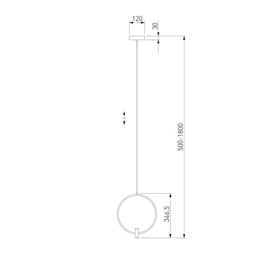 50257/1 LED/ подвесной светильник/ никель