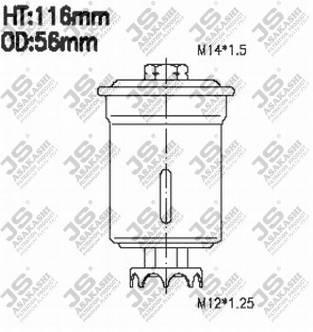 FC-155 JS Asakashi FS6002U   LF-U01 Фильтр топливный