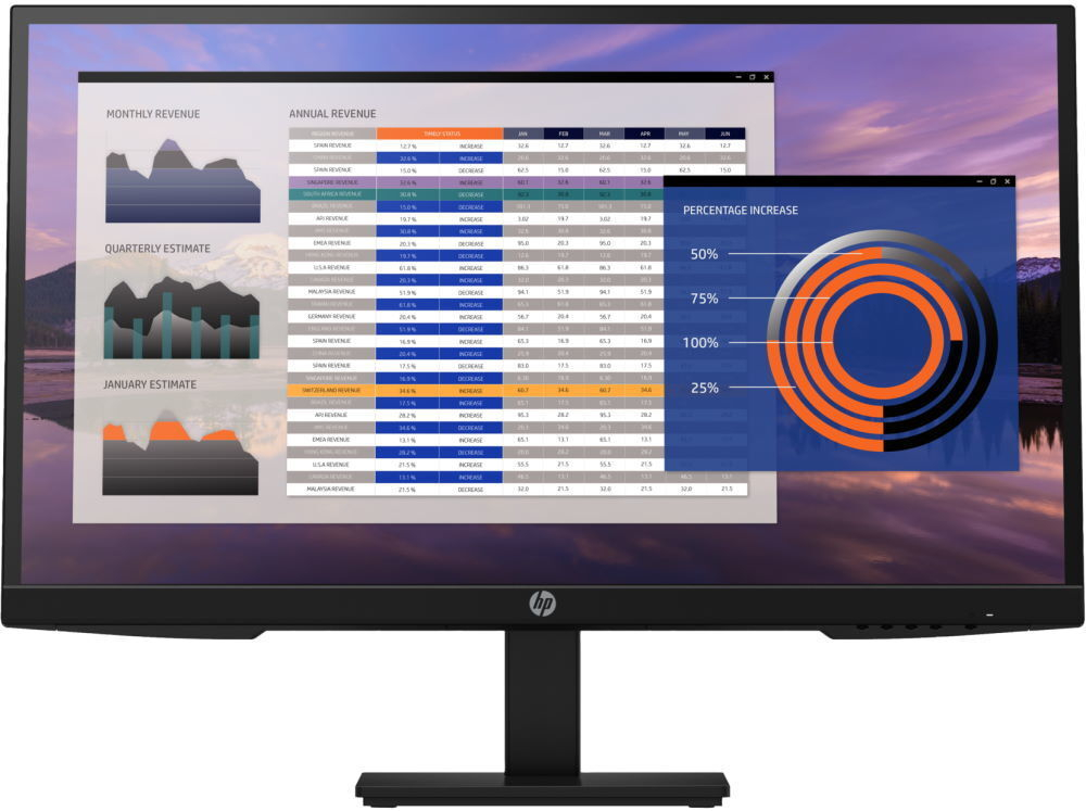 Монитор HP 27;; Value P27h G4 7VH95AA 1920x1080 IPS LED 5ms VGA HDMI DisplayPort