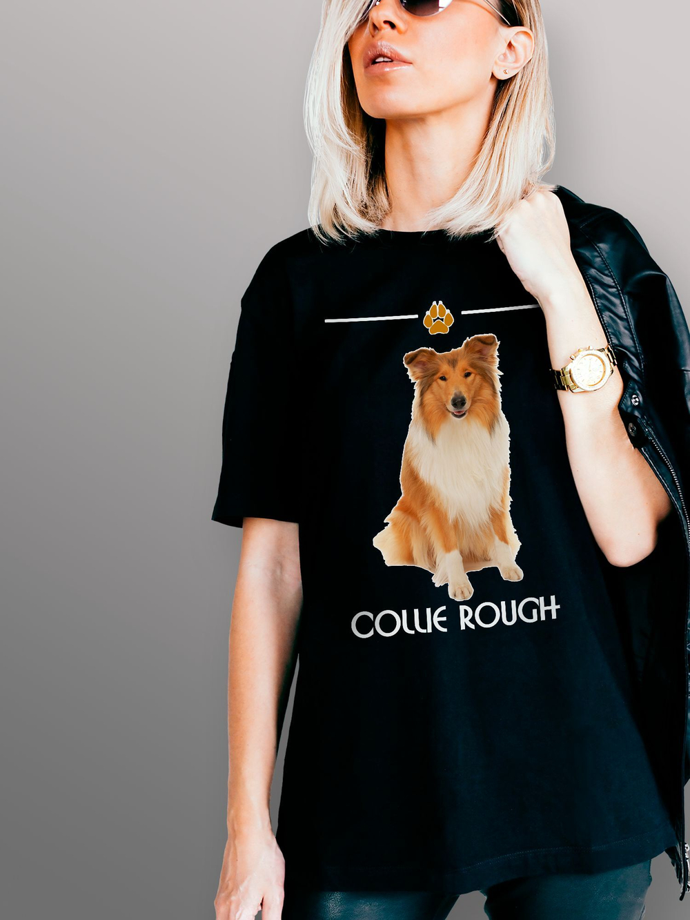 Футболка собака породы колли