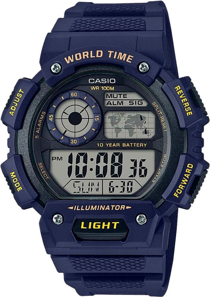 Японские наручные часы Casio Collection AE-1400WH-2AVEF с хронографом