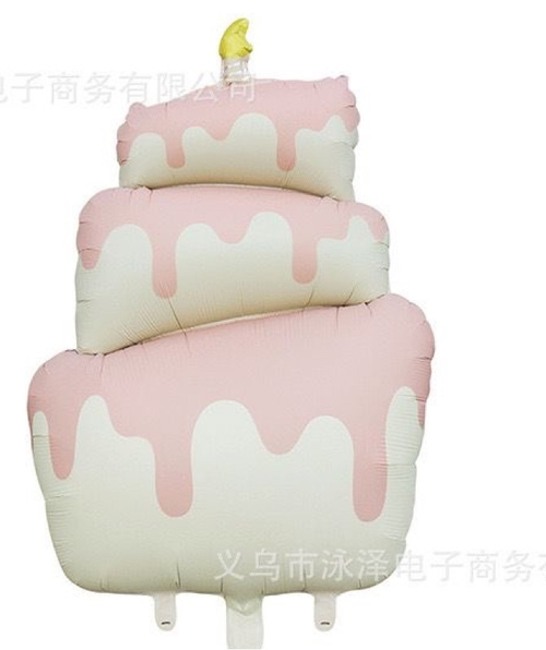 Фигура Торт розовый 38" К