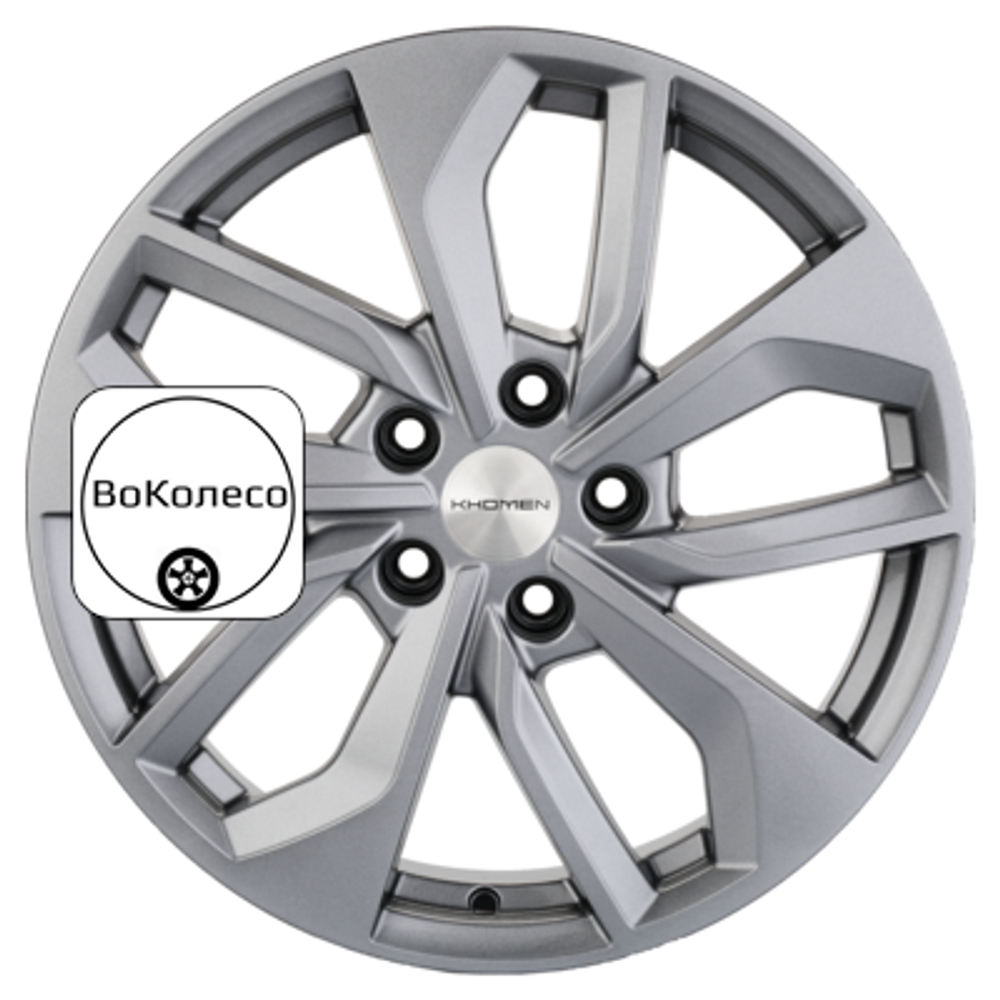 7x17/5x112 ET40 D57,1 KHW1703 (Kodiaq/Tiguan) G-Silver Khomen Wheels
