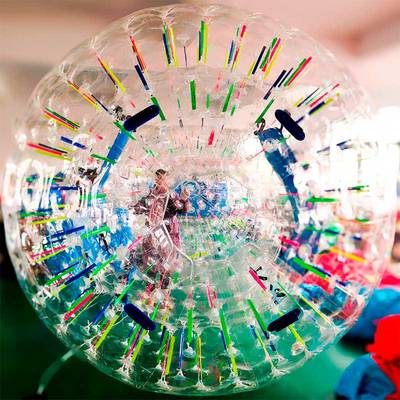 Светящийся зорб "Neo" ТПУ, усиленные сиденья, диаметр 3 м