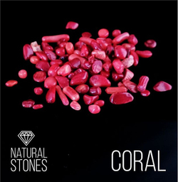 Натуральный коралл Coral, 2-4 мм, 100 гр.
