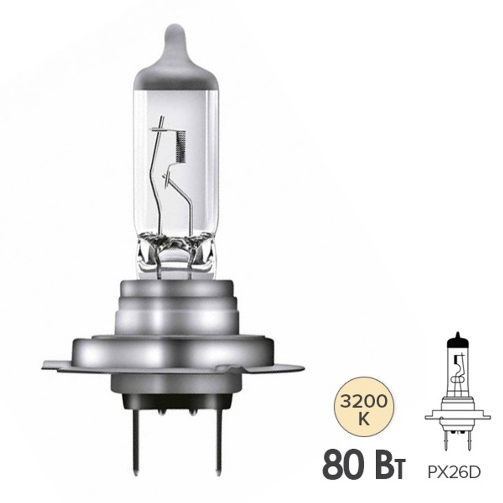 Автолампа H7 12V 80W (PX26d) Osram 5000K PREMIUM OFF ROAD (62261SBR) шт