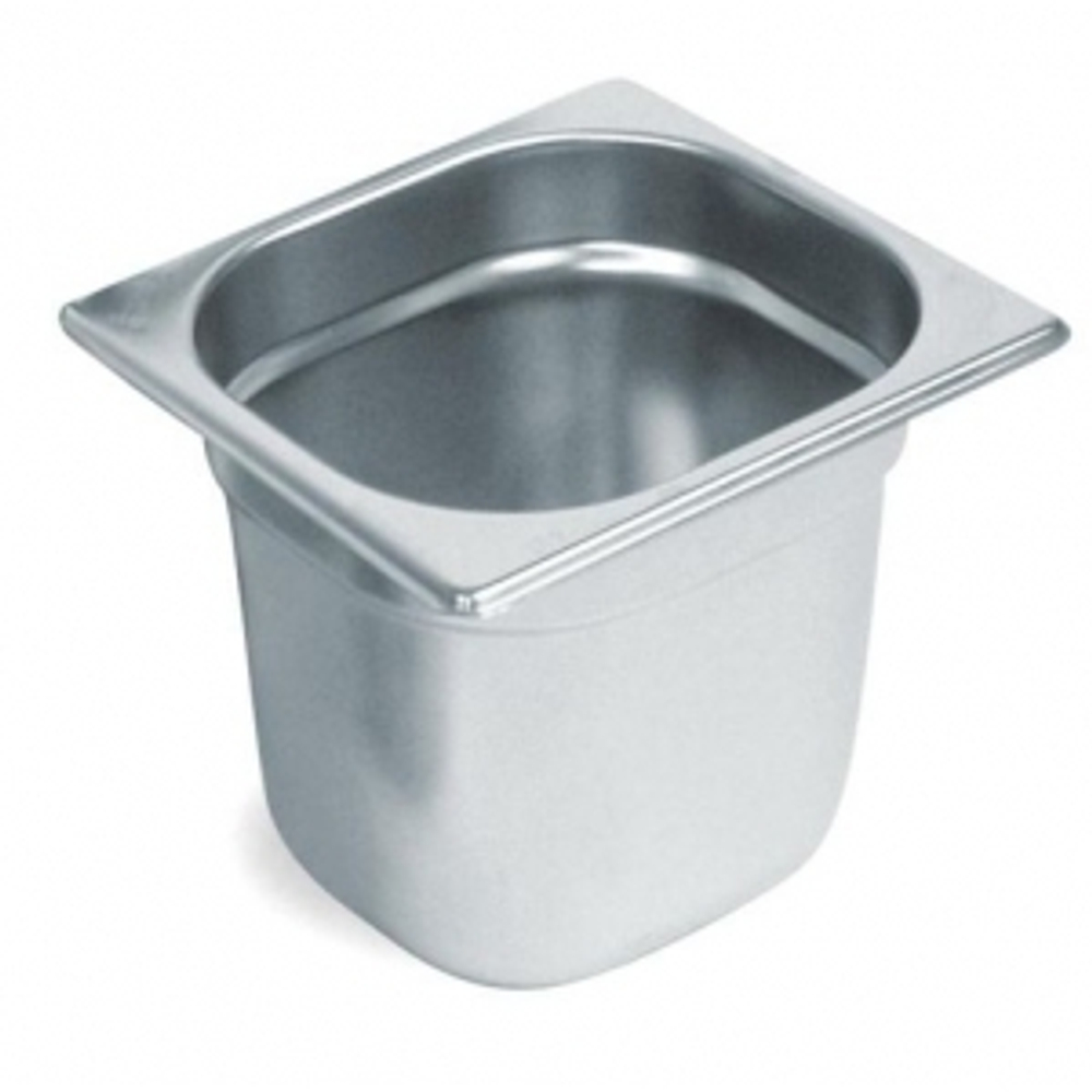 Гастроемкость из нержавеющей стали GN 1/6 176х164х200 мм (39085)