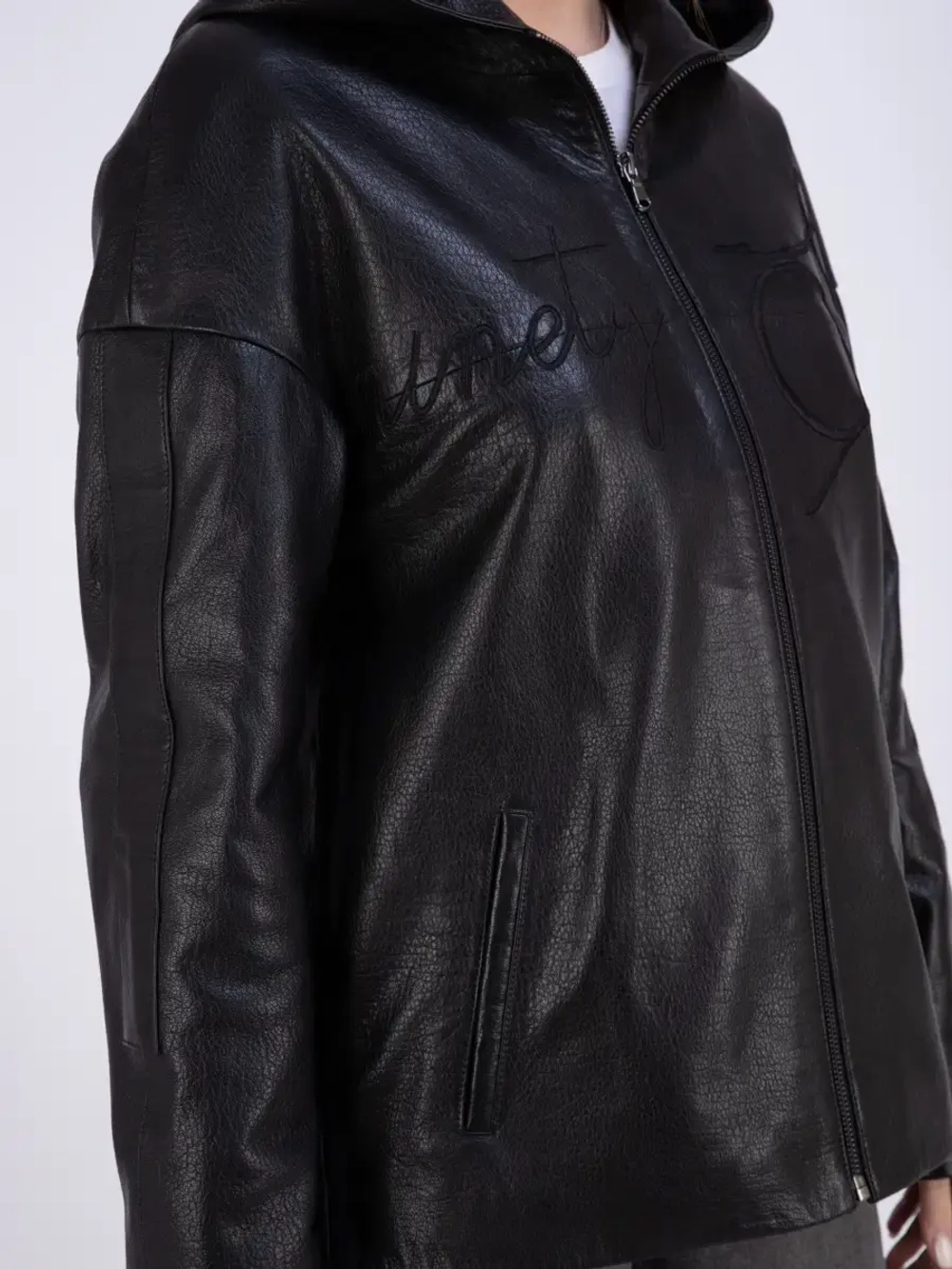 Куртка женская кожаная большие размеры