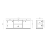 Тумба под ТВ CRYSTAL CRD017 на цоколе