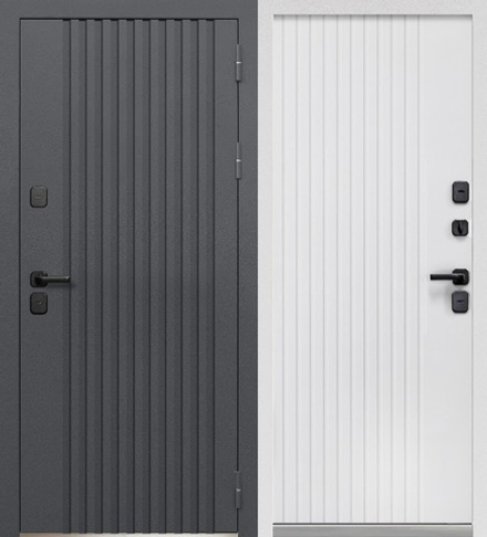 Дверь входная с терморазрывом LUXOR Термо рейка Белый эмалит